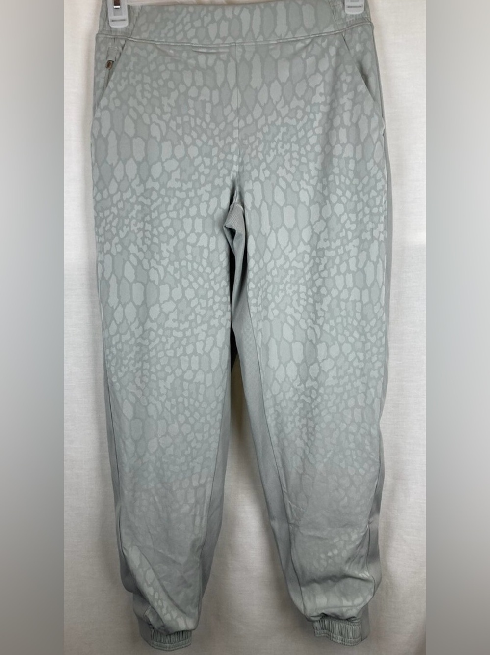 Athleta Light Green Patterned Joggers